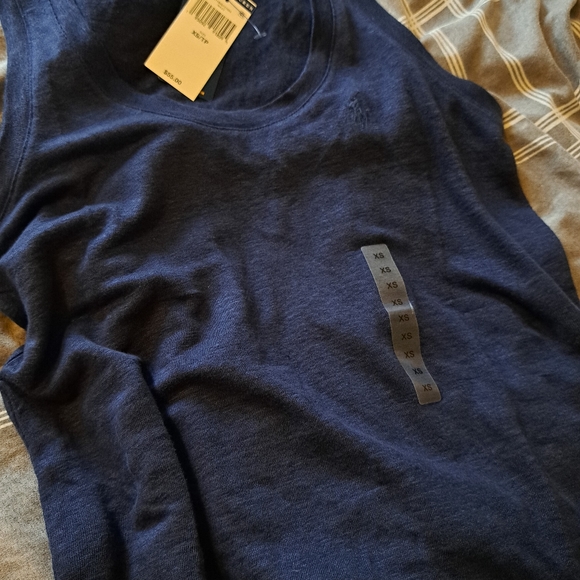 Brand new 100% linen sleeveless top royal blue - Picture 4 of 5